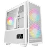 DeepCool CH360 DIGITAL boîtier mini tower Blanc | 1x USB-A | 1x USB-C | RGB | Window