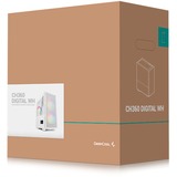 DeepCool CH360 DIGITAL boîtier mini tower Blanc | 1x USB-A | 1x USB-C | RGB | Window