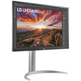 LG 27UP850K-W 27" 4K UHD Moniteur  Argent/Noir, HDMI, DisplayPort, USB-C