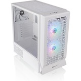 Thermaltake  boîtier midi tower Blanc | 2x USB-A | 1x USB-C | RGB | Verre Trempé