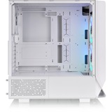 Thermaltake  boîtier midi tower Blanc | 2x USB-A | 1x USB-C | RGB | Verre Trempé