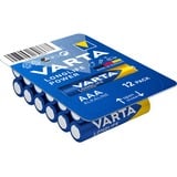 VARTA BV-HE 12 AAA Batterie à usage unique Alcaline Batterie à usage unique, AAA, Alcaline, 1,5 V, 12 pièce(s), Bleu