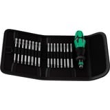 Wera Kompakt 60 KK Ensemble de douilles, Clés mixtes à cliquet Noir/Vert, Ensemble de douilles, 1/4", Métrique, 17 tête(s), 10,15,20,25,30,40 mm, PH1,PH2,PH3,PZ1,PZ2,PZ3