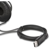 Kensington Micro-Casque Classic USB-A  on-ear Noir, Avec fil, Appels/Musique, 163 g, Casque, Noir