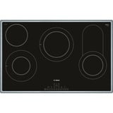 Bosch HBD672LS81 set d'appareils de cuisine Céramique Four électrique, Ensemble four Acier inoxydable/Noir, Céramique, 4 zone(s), Verre-céramique, Acier inoxydable, Tactile, 79,5 cm