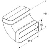 Bosch HEZ9VDSB2 Accessoire pour hotte, Tube Noir, Noir, 222 mm, 161 mm, 1 pièce(s)