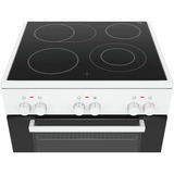 Bosch HKA090220 four et cuisinière Céramique Blanc A, Jeu de cuisinière Blanc, Cuisinière, Blanc, Rotatif, Blanc, Devant, Céramique