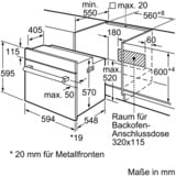 Bosch Serie 2 HBF133BR0 four 66 L A Noir, Acier inoxydable Noir/en acier inoxydable, Moyenne, Four électrique, 66 L, 66 L, 50 - 275 °C, 275 °C