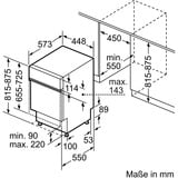 Bosch Serie 2 SPI2IKS10E lave-vaisselle Semi-intégré 9 couverts F Acier inoxydable, Semi-intégré, Compact (45 cm), 1,75 m, 1,65 m, 2,05 m, 9 couverts