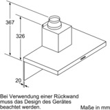 Bosch Serie 4 DWB97IM50 hotte Monté au mur Acier inoxydable 710 m³/h B, Hotte aspirante Acier inoxydable, 710 m³/h, Conduit, A, A, B, 65 dB