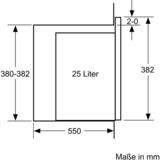 Bosch Serie 6 BEL554MB0 micro-onde Intégré (placement) Micro-onde combiné 25 L 900 W Noir, Acier inoxydable, Four à micro-ondes Noir, Intégré (placement), Micro-onde combiné, 25 L, 900 W, Tactile, Noir, Acier inoxydable