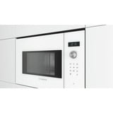 Bosch Serie 6 BFL524MW0 micro-onde Intégré (placement) Micro-ondes uniquement 20 L 800 W Blanc, Four à micro-ondes Blanc, Intégré (placement), Micro-ondes uniquement, 20 L, 800 W, Rotatif, Tactile, Blanc