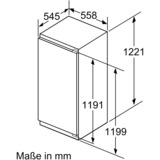 Bosch Serie 6 GIN41ACE0 congélateur Congélateur vertical Intégré (placement) 130 L E 130 L, 20 kg/24h, 36 dB, 4*, Système anti-gel, E