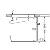 Bosch Serie 6 HBG579BS0 four 71 L A Noir, Acier inoxydable Noir/en acier inoxydable, Moyenne, Four électrique, 71 L, 71 L, 30 - 275 °C, 275 °C