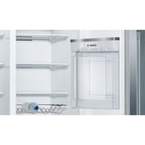 Bosch Serie 6 KAG93AIEP frigo américain Autoportante 560 L E Acier inoxydable, Side-by-side Acier inoxydable/gris, Autoportante, Américain, Acier inoxydable, LED, Tactile, CE