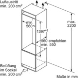 Bosch Serie 6 KIR51ADE0 réfrigérateur Intégré (placement) 247 L E, Réfrigération à l’état complet 247 L, SN-T, 33 dB, E