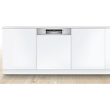 Bosch Serie 6 SMI6ZCS07E lave-vaisselle Semi-intégré 14 couverts C Acier inoxydable, Semi-intégré, Taille maximum (60 cm), Blanc, Acier inoxydable, Boutons, Tactile, 1,75 m