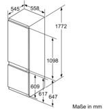 Bosch Serie 8 KIF87PFE0 réfrigérateur-congélateur Intégré (placement) 237 L E Blanc, Combination Réfrigérateur / congélateur 237 L, SN-ST, 8 kg/24h, E, Nouvelle zone compartiment, Blanc