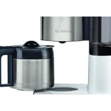 Bosch Styline TKA8A681, Machine à café à filtre Blanc brillant/en acier inoxydable