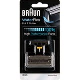 Braun WaterFlex 51B Tête de rasage Tête de rasage, 1 tête(s), Noir, Argent, 18 mois, Braun, Waterflex WF2S