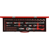 GEDORE R46004049 douills et ensemble de douilles, Clés mixtes à cliquet Rouge, 5,14 kg, 51 mm