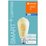 LEDVANCE SMART+ Filament Edison Dimmable Ampoule intelligente 5,5 W Transparent Bluetooth, Lampe à LED Ampoule intelligente, Transparent, Bluetooth, LED, Blanc chaud, 2500 K