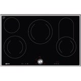 Neff T18BT16N0 Noir Intégré (placement) 80 cm Céramique 4 zone(s), Plaque de cuisson séparée Noir, Noir, Intégré (placement), 80 cm, Céramique, Verre, 4 zone(s)