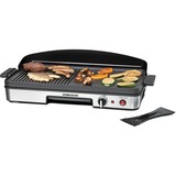 Rommelsbacher  2003 Noir, Argent Autoportante 1900 W barbecue électrique Noir/en acier inoxydable, Noir, Argent, Autoportante, Acier inoxydable, 2 zone(s), 500 x 250 mm, Rotatif