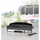 Rommelsbacher  2003 Noir, Argent Autoportante 1900 W barbecue électrique Noir/en acier inoxydable, Noir, Argent, Autoportante, Acier inoxydable, 2 zone(s), 500 x 250 mm, Rotatif