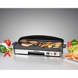 Rommelsbacher  2003 Noir, Argent Autoportante 1900 W barbecue électrique Noir/en acier inoxydable, Noir, Argent, Autoportante, Acier inoxydable, 2 zone(s), 500 x 250 mm, Rotatif