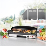 Rommelsbacher  2003 Noir, Argent Autoportante 1900 W barbecue électrique Noir/en acier inoxydable, Noir, Argent, Autoportante, Acier inoxydable, 2 zone(s), 500 x 250 mm, Rotatif