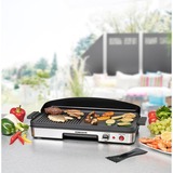 Rommelsbacher  2003 Noir, Argent Autoportante 1900 W barbecue électrique Noir/en acier inoxydable, Noir, Argent, Autoportante, Acier inoxydable, 2 zone(s), 500 x 250 mm, Rotatif