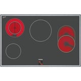 Siemens PQ523KB00 set d'appareils de cuisine Céramique Four électrique, Jeu de cuisinière Acier inoxydable, Céramique, 4 zone(s), Verre-céramique, Noir, 79,5 cm, 51,7 cm