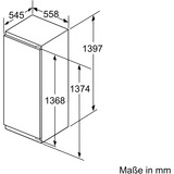 Siemens iQ500 KI51RADE0 réfrigérateur Intégré (placement) 247 L E Blanc, Réfrigération à l’état complet 247 L, SN-T, 33 dB, E, Blanc