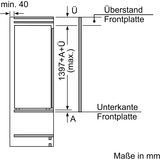 Siemens iQ500 KI51RADE0 réfrigérateur Intégré (placement) 247 L E Blanc, Réfrigération à l’état complet 247 L, SN-T, 33 dB, E, Blanc