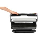 Tefal OptiGrill+ XL GC724D grill à contact électrique Acier inoxydable brossé/Noir