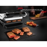 Tefal Optigrill Elite GC750D grill à contact électrique Argent/Noir, Acier inoxydable