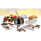 Unold 48667 0.25L appareil à fondue, raclette et wok Marron/Argent, 0,25 L, Noir, Rond, 0,9 m, 25 °C, Aluminium