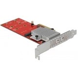 DeLOCK 90305 carte et adaptateur d'interfaces Interne M.2 PCIe, M.2, Profil bas, PCIe 3.0, Asmedia ASM2824, 32 Gbit/s