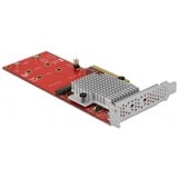 DeLOCK 90305 carte et adaptateur d'interfaces Interne M.2 PCIe, M.2, Profil bas, PCIe 3.0, Asmedia ASM2824, 32 Gbit/s