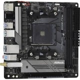 ASRock Asro B550M-ITX/ac carte mère socket AM4 Noir/gris, RAID, Gb-LAN, Sound, Mini-ITX