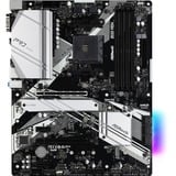 ASRock B550 Pro4 carte mère socket AM4 Noir/Argent, RAID, Gb-LAN, Sound, ATX