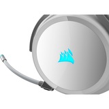 Corsair Virtuoso RGB Casque Arceau Connecteur de 3,5 mm USB Type-A Blanc casque gaming over-ear Blanc/Argent, Casque, Arceau, Jouer, Blanc, Binaural, Noir