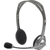 Logitech H110 casque on-ear Argent/gris, Vente au détail