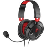 Turtle Beach TB043101 Binaural Bandeau Noir, Rouge Casque audio casque gaming over-ear Noir, console de jeux, Binaural, Bandeau, Noir, Rouge, mousse, Faux cuir, Xbox One, PlayStation 4