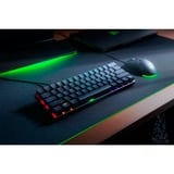 Razer Huntsman Mini Switch optique sonore Violet, clavier gaming Noir, Layout DE, Razer Clicky Optical (Purple), 60%, USB, Contacteur de touche opto-mécanique, QWERTZ, LED RGB, Noir