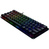 Razer Huntsman Mini clavier USB QWERTZ Allemand Noir, clavier gaming Noir, Layout DE, Razer Linear Optical (Red), 60%, USB, Contacteur de touche opto-mécanique, QWERTZ, LED RGB, Noir