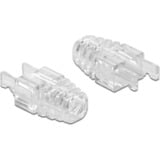 DeLOCK 86471 tête de câble Transparent 20 pièce(s), Protection de brisure Transparent, RJ-45, Transparent, 20 pièce(s)