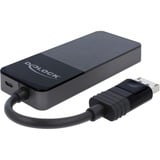 DeLOCK DisplayPort 1.4 in > 3x DisplayPort out, Répartiteurs de DisplayPort Noir, 0,12 mètres