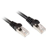 Sharkoon Câble RJ45  Cat.6 SFTP Noir, 1 Mètre